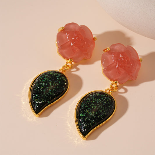 flower vintage earrings